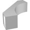 Ekena Millwork 6-in. W x 18-in. D x 24-in. H Westlake Architectural Grade PVC Knee Brace BRCP06X18X24WTL - alternate 6
